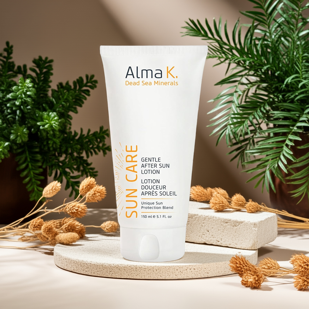 Alma K Gentle After Sun Lotion – Aloe & Dead Sea Minerals for Sunburn Relief and Hydration