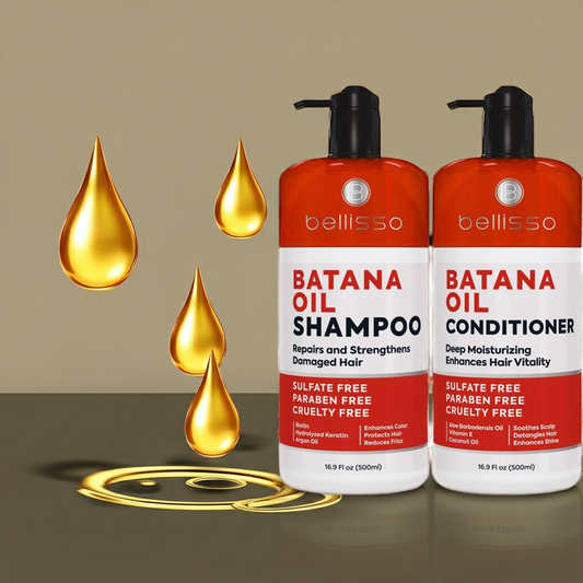 Bellisso Batana Oil Shampoo & Conditioner – Thickening, Volume & Strength