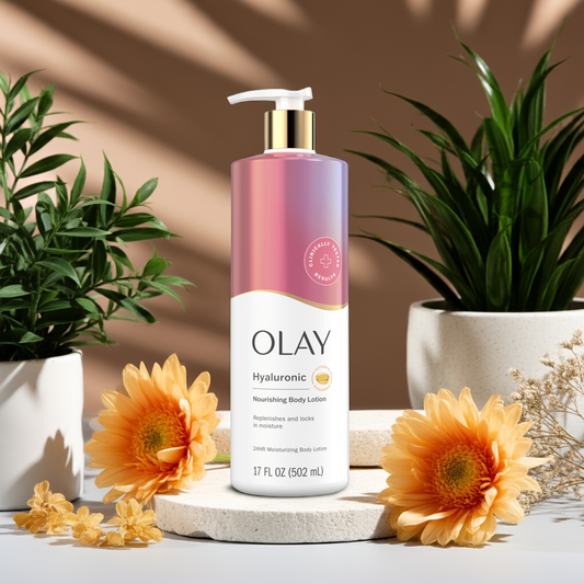 Olay Nourishing & Hydrating Body Lotion – Lightweight Moisturizer with Hyaluronic Acid & Vitamin B3