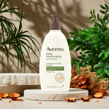 Aveeno Daily Moisturizing Body Lotion – Fragrance-Free Hydration