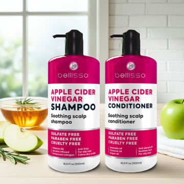 Bellisso Apple Cider Vinegar Shampoo & Conditioner – Sulfate-Free