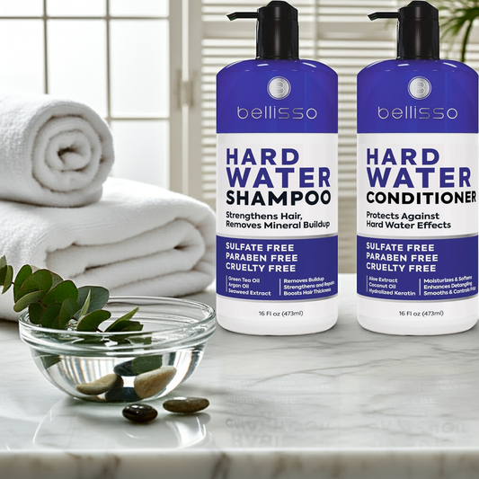 Bellisso Hard Water Shampoo & Conditioner – Sulfate-Free Hair Care for Hard Water & Mineral Build-Up