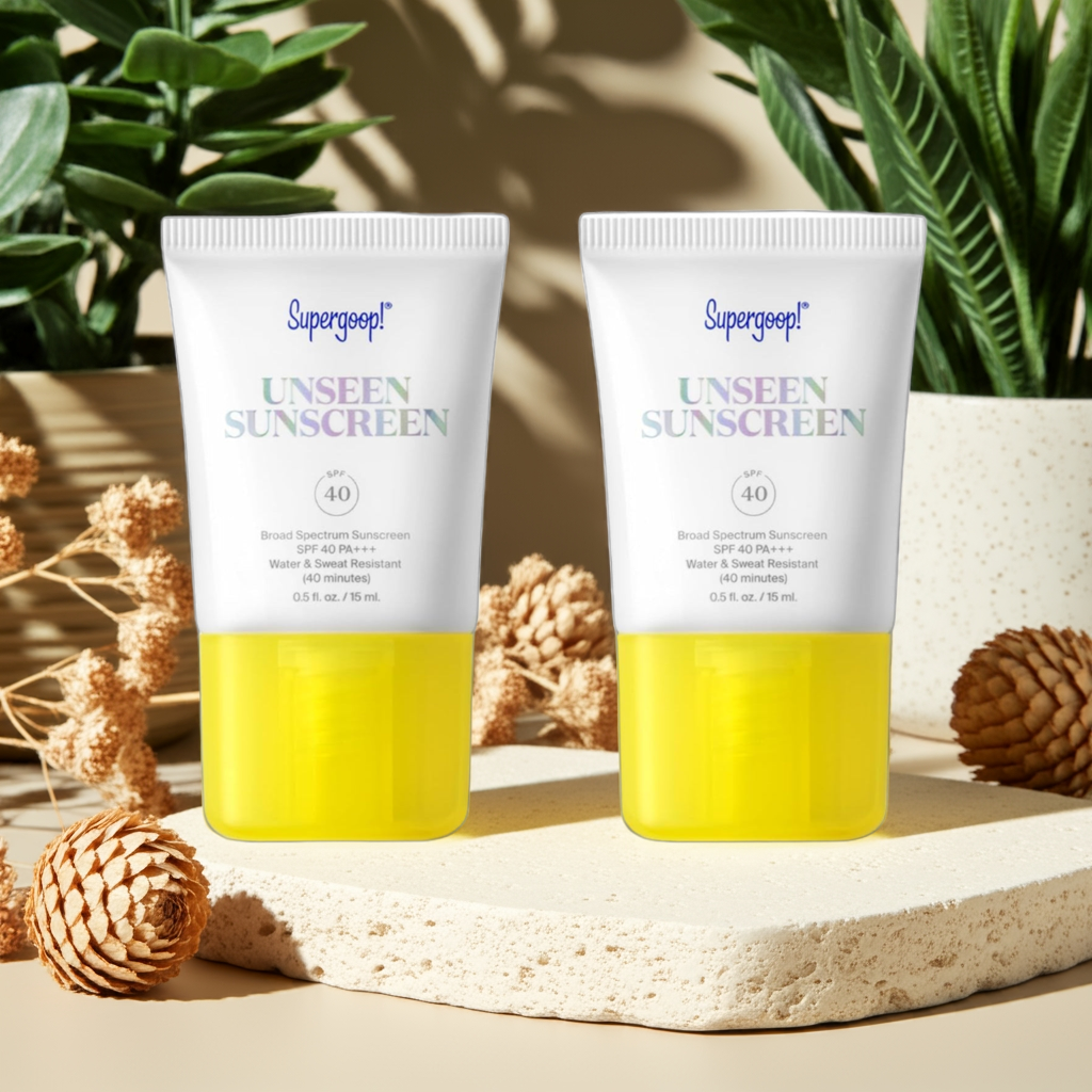 Unseen Sunscreen SPF 40 – Weightless, Invisible UV Protection & Makeup Primer