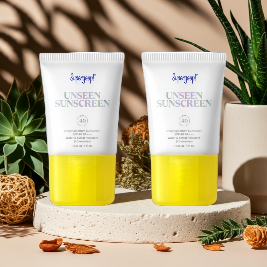 Unseen Sunscreen SPF 40 – Weightless, Invisible UV Protection & Makeup Primer