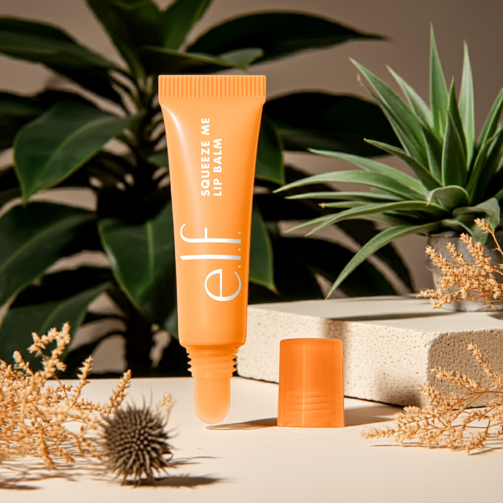 E.L.F. Squeeze Me Lip Balm Peach – Hydrating, Soft, Smooth, Subtle Tint