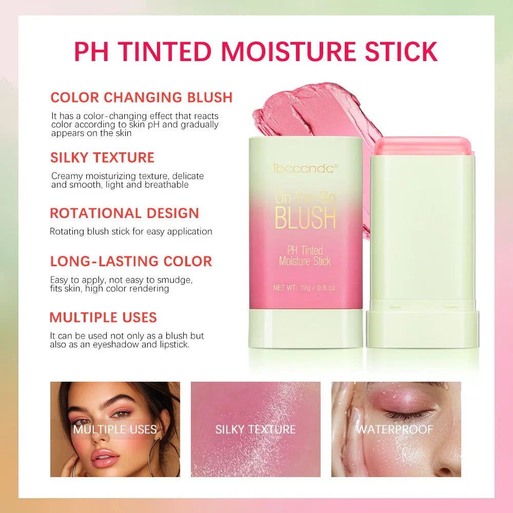 Elevate Your Beauty Routine with the Temperature Change 3-in-1 Cheek & Lip Tinted Pixiblush Stick – Your Go-To for a Radiant Glow!