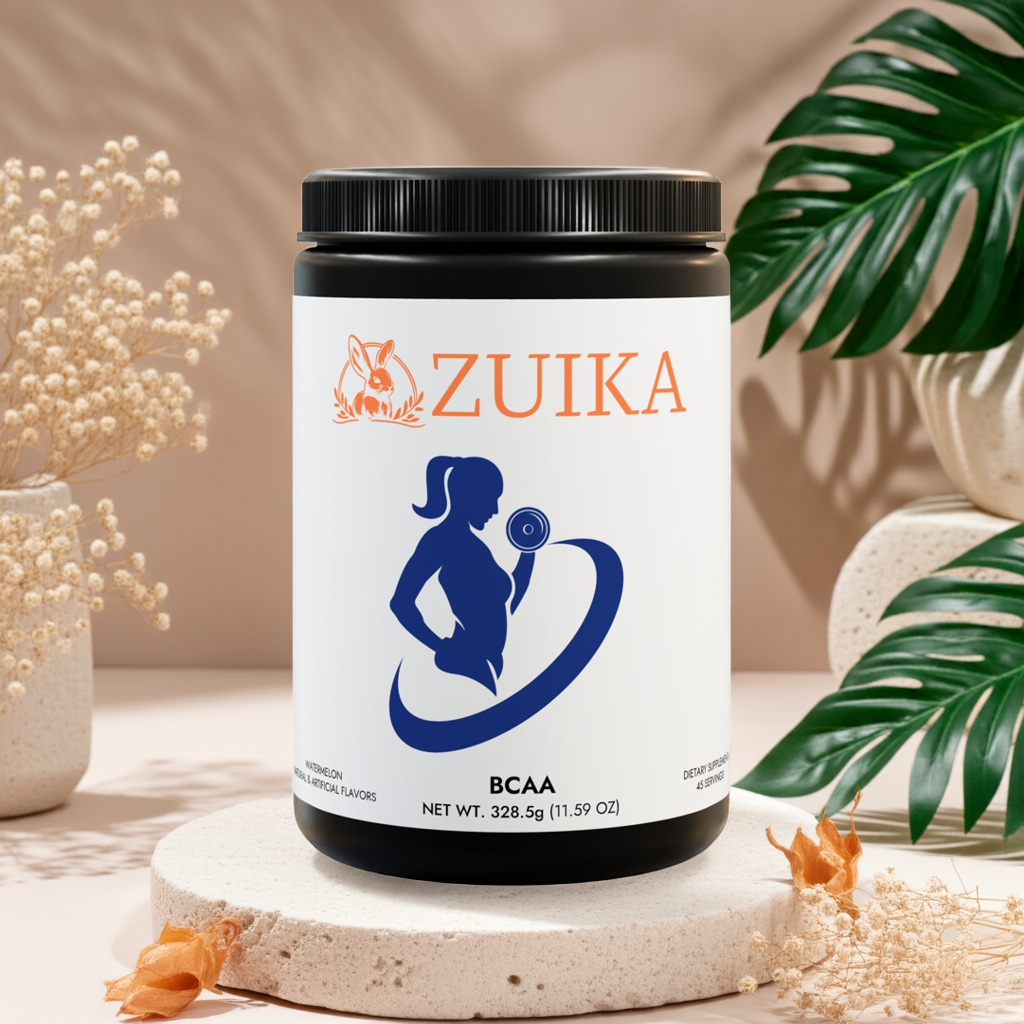 Zuika BCAA Powder – 2:1:1 Branched-Chain Amino Acids with L-Glutamine & Vitamin B6