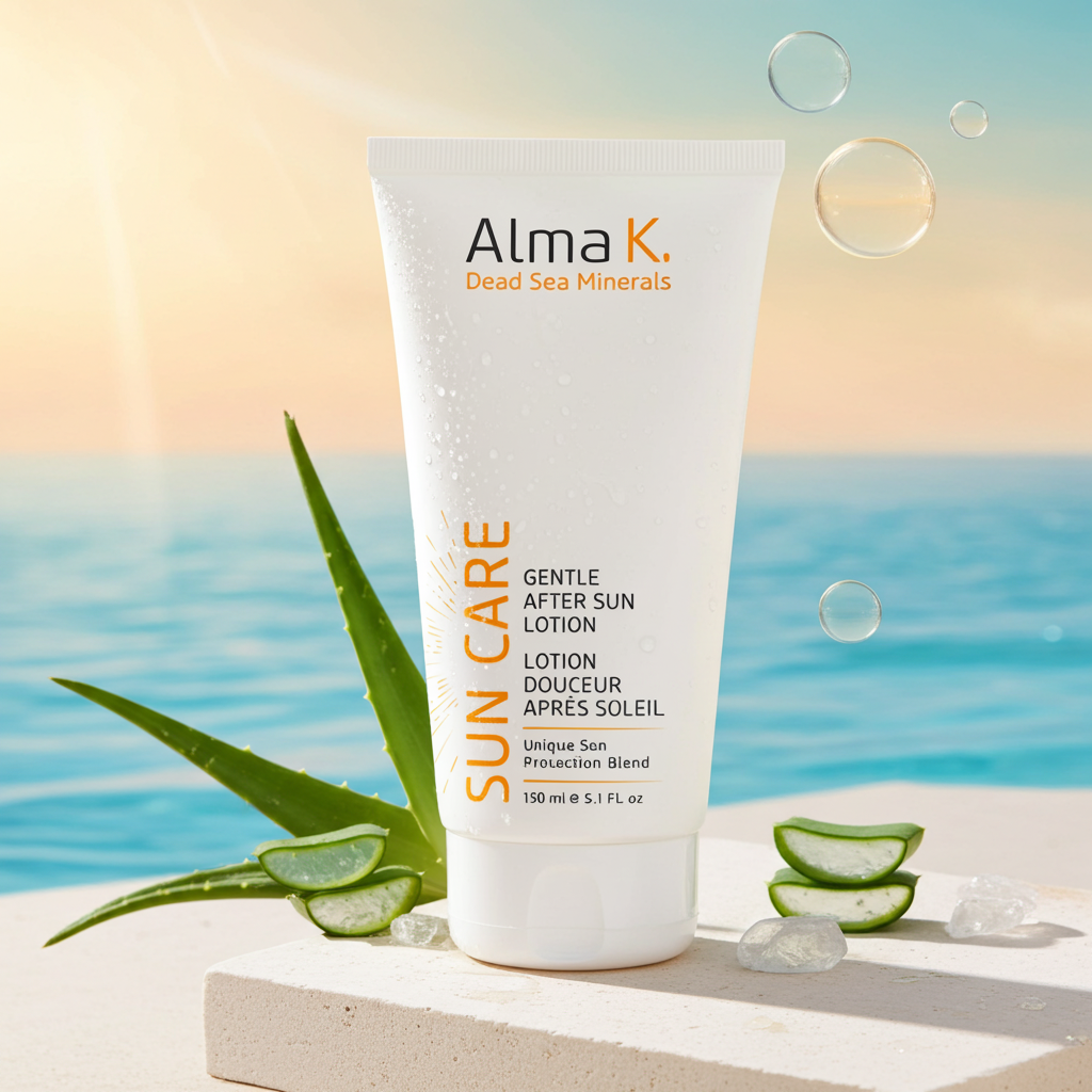 Alma K Gentle After Sun Lotion – Aloe & Dead Sea Minerals for Sunburn Relief and Hydration