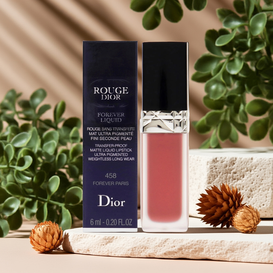 Rouge Dior Forever Matte Lipstick 458 – Long-Lasting, Transfer-Proof Matte