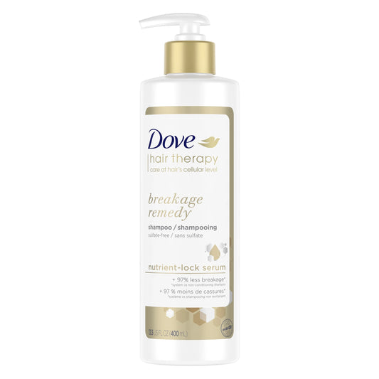 Hair Therapy Breakage Remedy Daily Shampoo with Nutrient Lock Serum All Hair Types, 13.5 Fl Oz