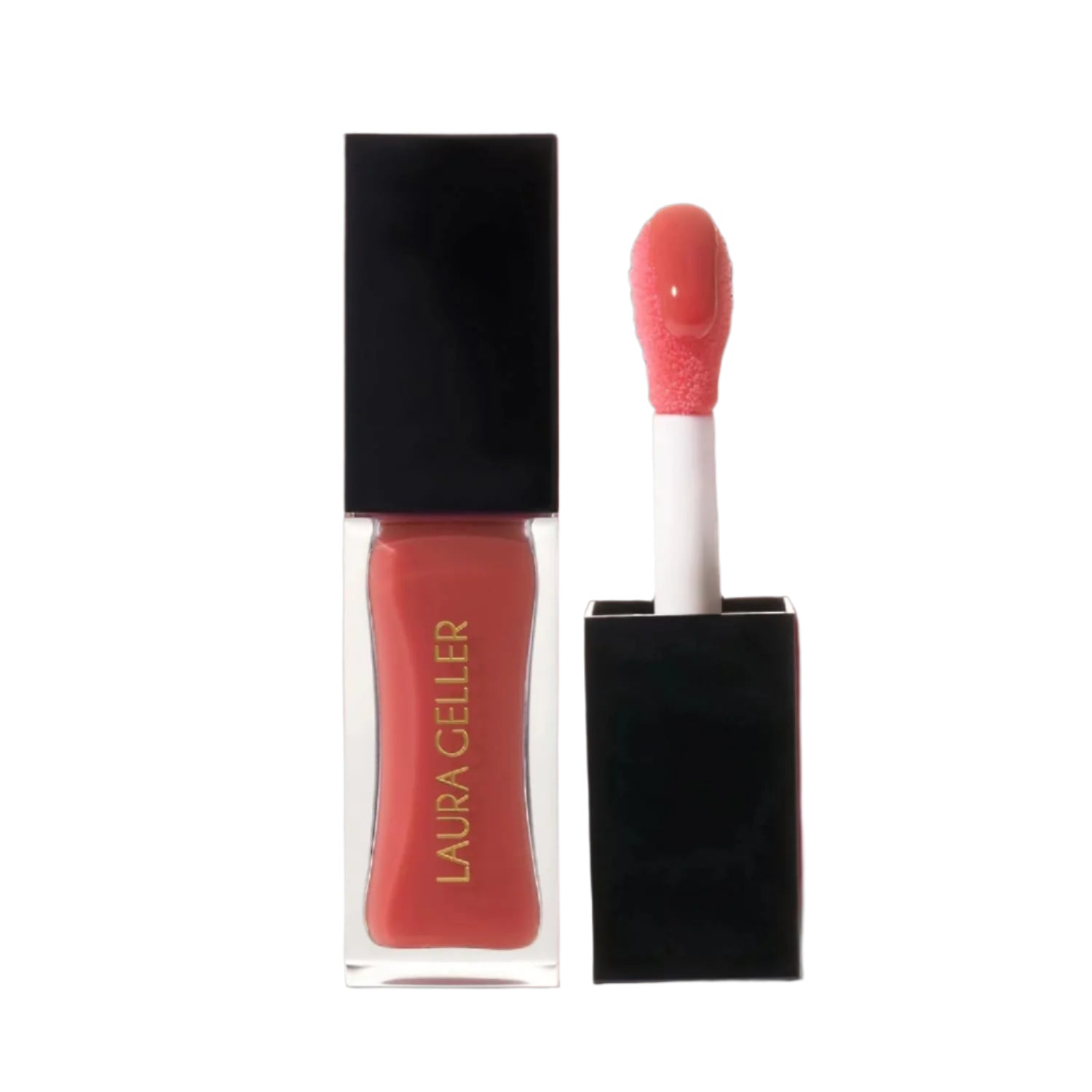 Fine Shine Glossy Lip Oil, Rose Garden - Hydrating Squalane - Pink Lip Gloss