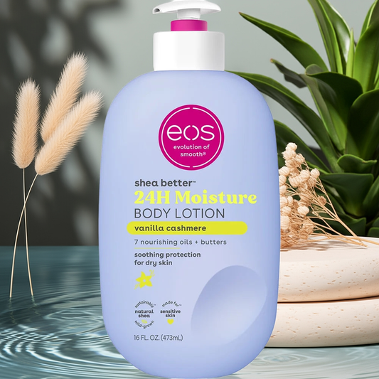 eos Vanilla Cashmere Body Lotion – Lightweight Hydrating Lotion for Dry Skin