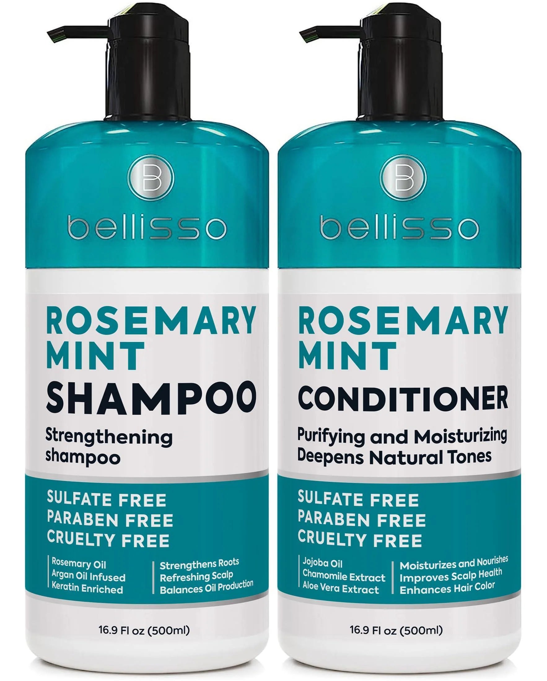 Bellisso Rosemary & Mint Volumizing Shampoo & Conditioner