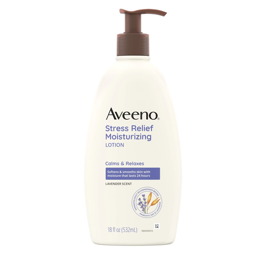 Aveeno Stress Relief Moisturizing Body Lotion – Lavender &amp; Prebiotic Oat