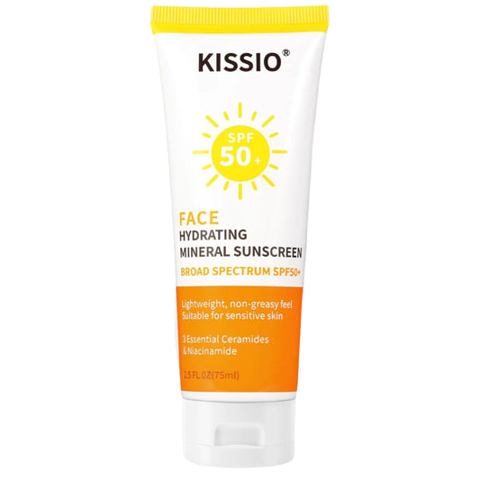 SPF 50 Mineral Sunscreen for Face – Zinc Oxide & Titanium Dioxide, Hydrating & Non-Greasy