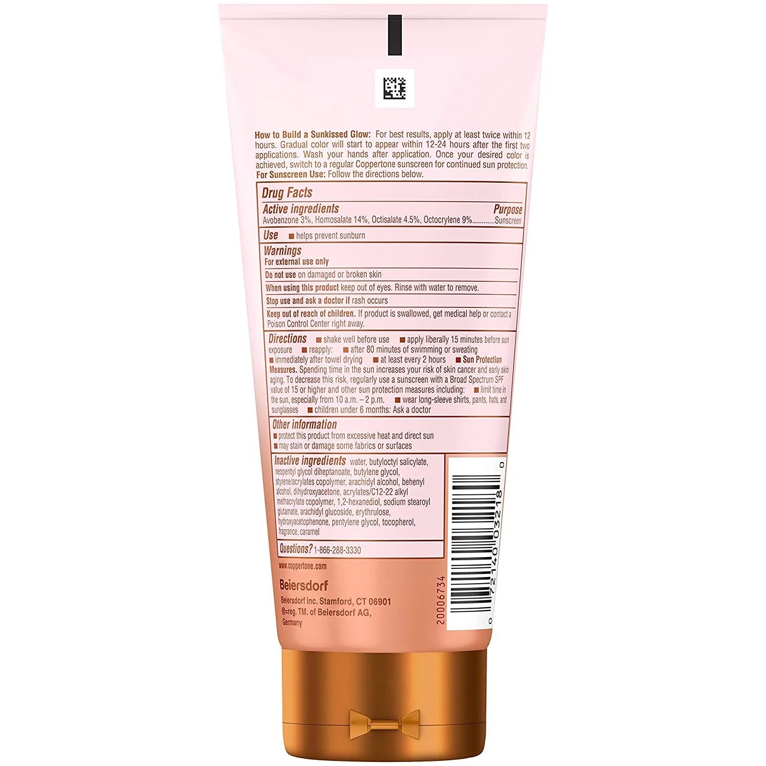 Glow Protect and Tan Sunscreen Lotion + Gradual Self Tanner, SPF 30 Sunscreen, 5 Fl Oz Tube, Pack of 2