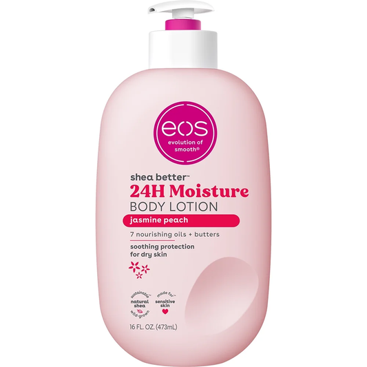 Jasmine Peach 24H Body Lotion, 16 Fl Oz, Nourishes and Soothes Dry Skin