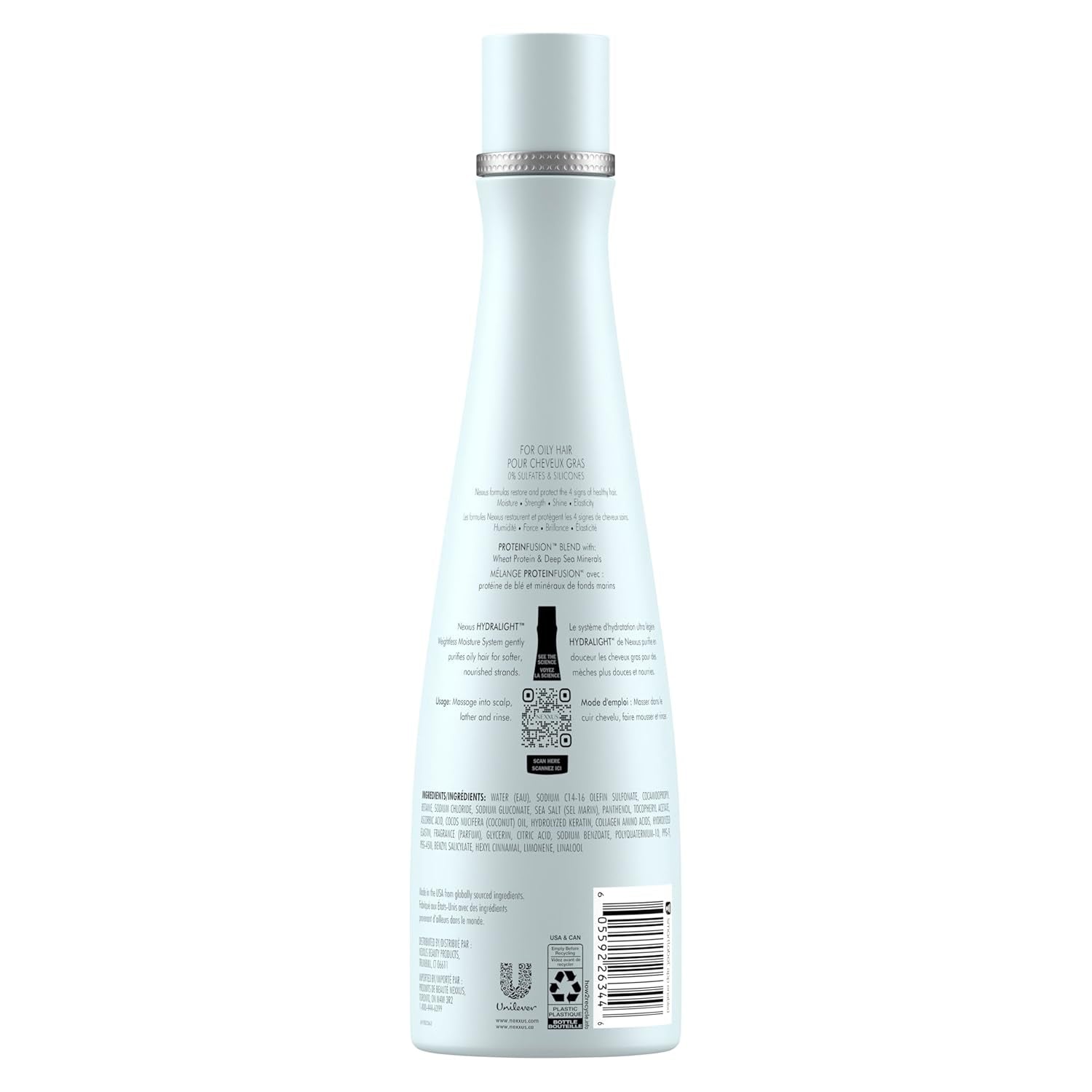 Hydra-Light Weightless Moisture Shampoo Replenishing Shampoo for Oily Hair Silicone Free 13.5 Oz