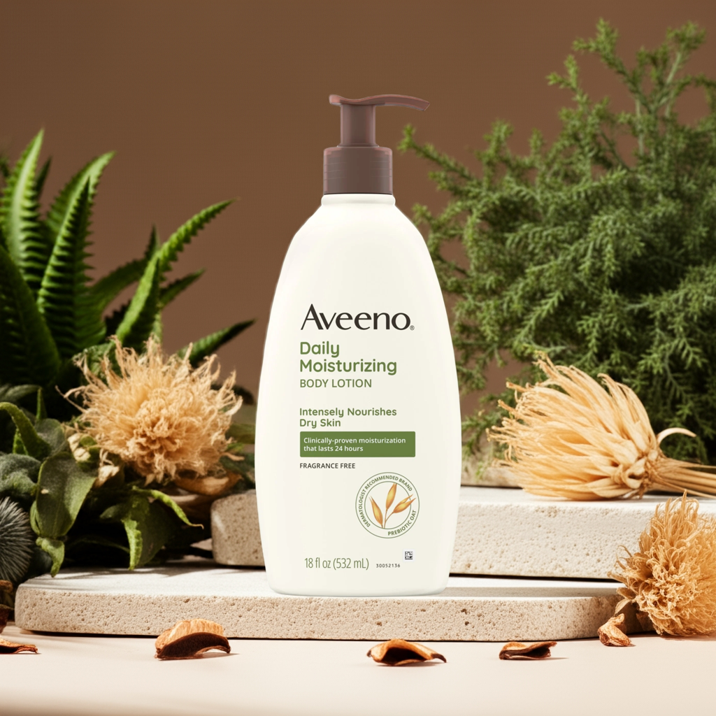 Aveeno Daily Moisturizing Body Lotion – Fragrance-Free Hydration