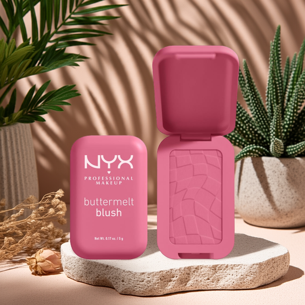 Buttermelt Powder Blush For the Butta – Fade & Transfer-Resistant, 12H Wear, Vegan