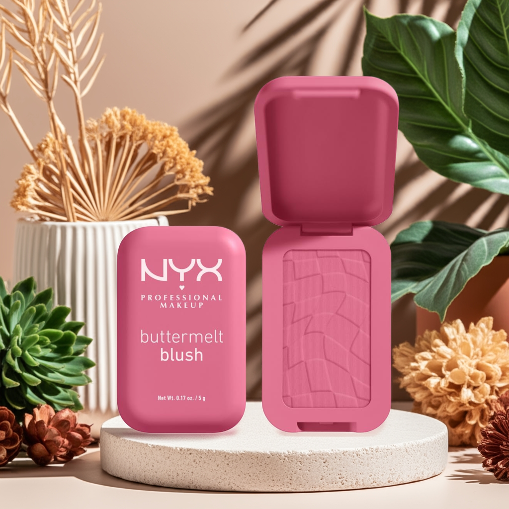 Buttermelt Powder Blush For the Butta – Fade & Transfer-Resistant, 12H Wear, Vegan