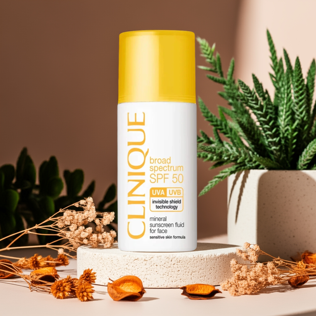 Clinique Broad Spectrum SPF 50 Mineral Sunscreen – Lightweight, Hydrating Sun Protection
