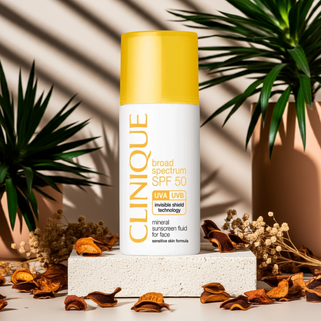 Clinique Broad Spectrum SPF 50 Mineral Sunscreen – Lightweight, Hydrating Sun Protection