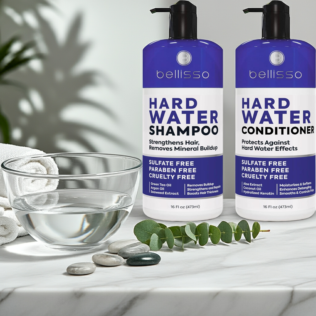 Bellisso Hard Water Shampoo & Conditioner – Sulfate-Free Hair Care for Hard Water & Mineral Build-Up